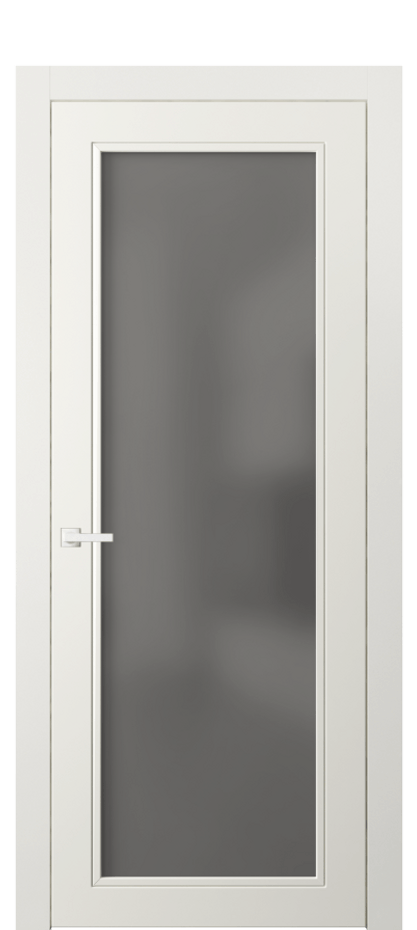 Межкомнатная дверь Neo Classic 8000 Матовый жемчужный Сатинированное серое стекло, триплекс Цена 503770 AMD | Volhovec