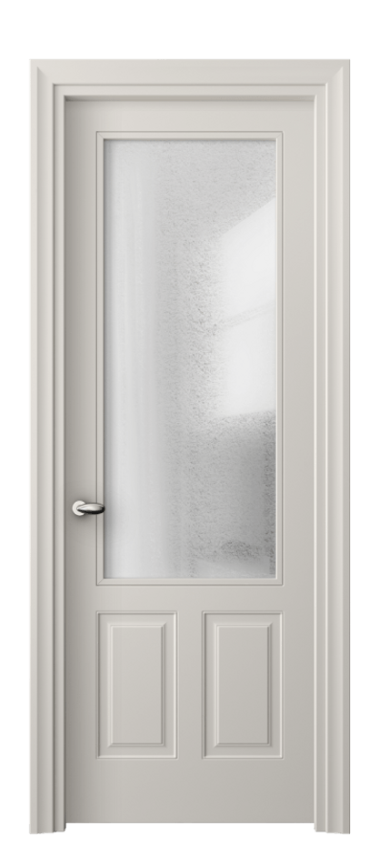 Межкомнатная дверь Esse 8522 Матовый облачно-серый Фактурное стекло "Лёд", триплекс Цена 83930 ₽ | Volhovec