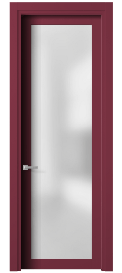 Межкомнатная дверь Planum 2102 Матовый белоснежный Сатинированное стекло Цена 72490 ₽ | Volhovec