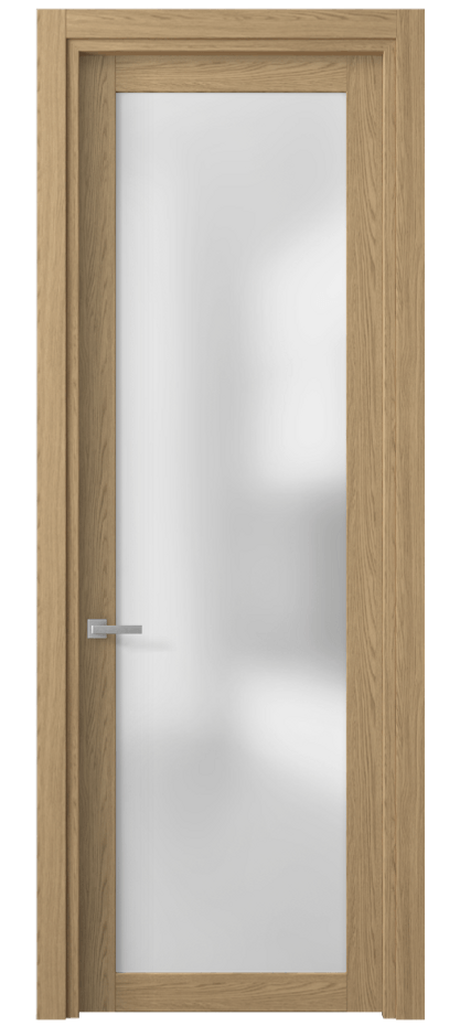 Межкомнатная дверь Планум 2102 Жемчужный дуб Сатинированное стекло Цена 32801 ₽ | Volhovec
