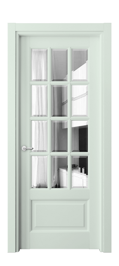 Межкомнатная дверь Toscana Grigliato 6313 Бук белоснежный Двустороннее зеркало с фацетом, триплекс Цена 1048400 AMD | Volhovec