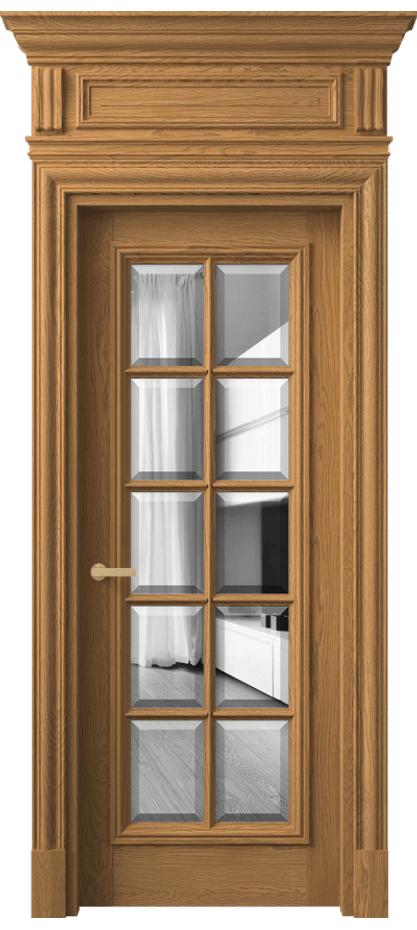 Дверь межкомнатная Антик 7310 Дуб солнечный матовый Двустороннее зеркало с фацетом, триплекс КЭП + Объёмный фриз + Карниз ДСЛ.М Цена 325760 ₽ Наличники уже входят в базовый комплект. Фабрика дверей Волховец 8 (800) 551 43 19 Межкомнатная дверь Антик 7310 Дуб солнечный матовый Двустороннее зеркало с фацетом, триплекс Цена 325760 ₽ | Volhovec