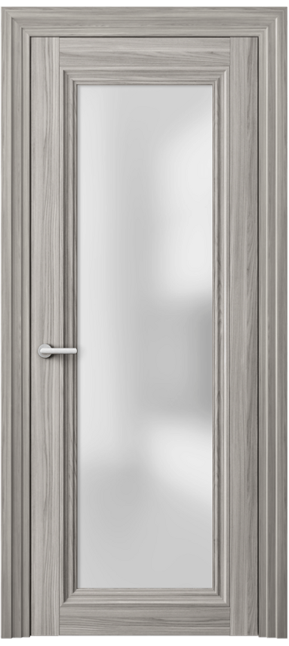 Межкомнатная дверь Центро 2502 Имбирный ясень Сатинированное стекло Цена 49060 ₽ | Volhovec