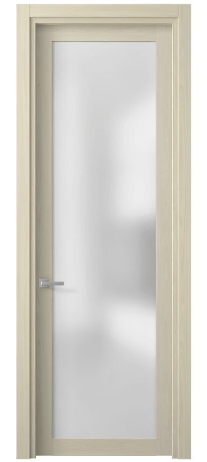 Межкомнатная дверь Планум 2102 Молочный ясень Сатинированное стекло Цена 32801 ₽ | Volhovec