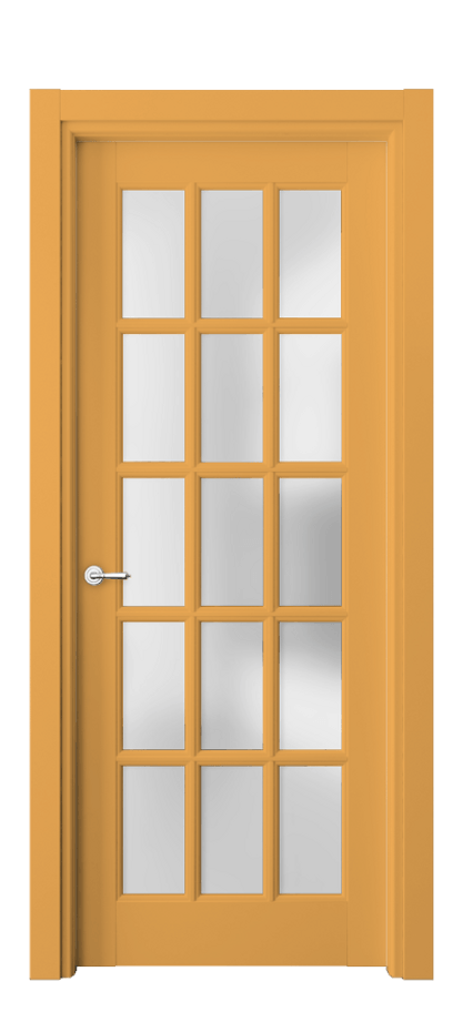 Межкомнатная дверь Toscana Grigliato 6311 Бук белоснежный Сатинированное стекло Цена 163350 ₽ | Volhovec