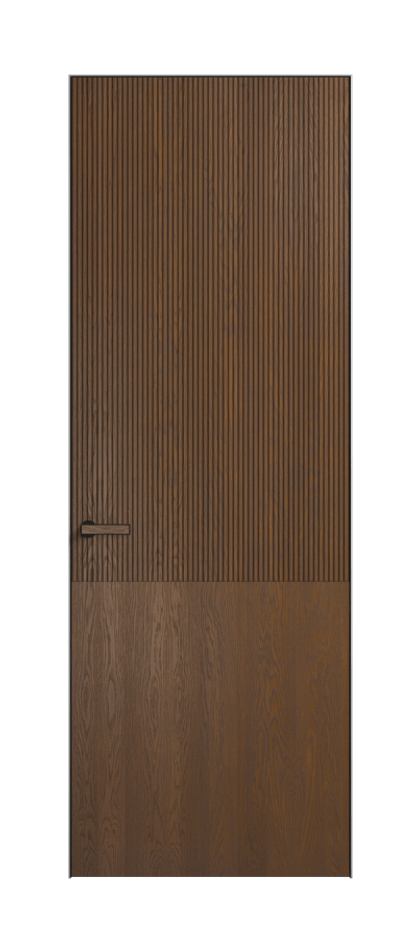 Дверь межкомнатная Вельвет 8205 Дуб каштановый матовый. Скрытый короб Черный Цена 150890 . Фабрика дверей Волховец 8 (800) 551 43 19 Межкомнатная дверь Вельвет 8205 Дуб каштановый матовый. Цена 150890 | Volhovec