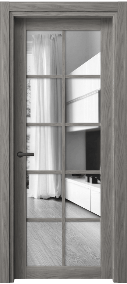 Межкомнатная дверь Нео 2106 Имбирный ясень Двустороннее зеркало, триплекс Цена 38521 ₽ | Volhovec