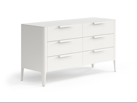 Мебель Комод Piega 6 ящиков. Цвет Матовый тёплый серый. Материал Гладкая эмаль. Коллекция Комод Piega 6 ящиков. Картинка.