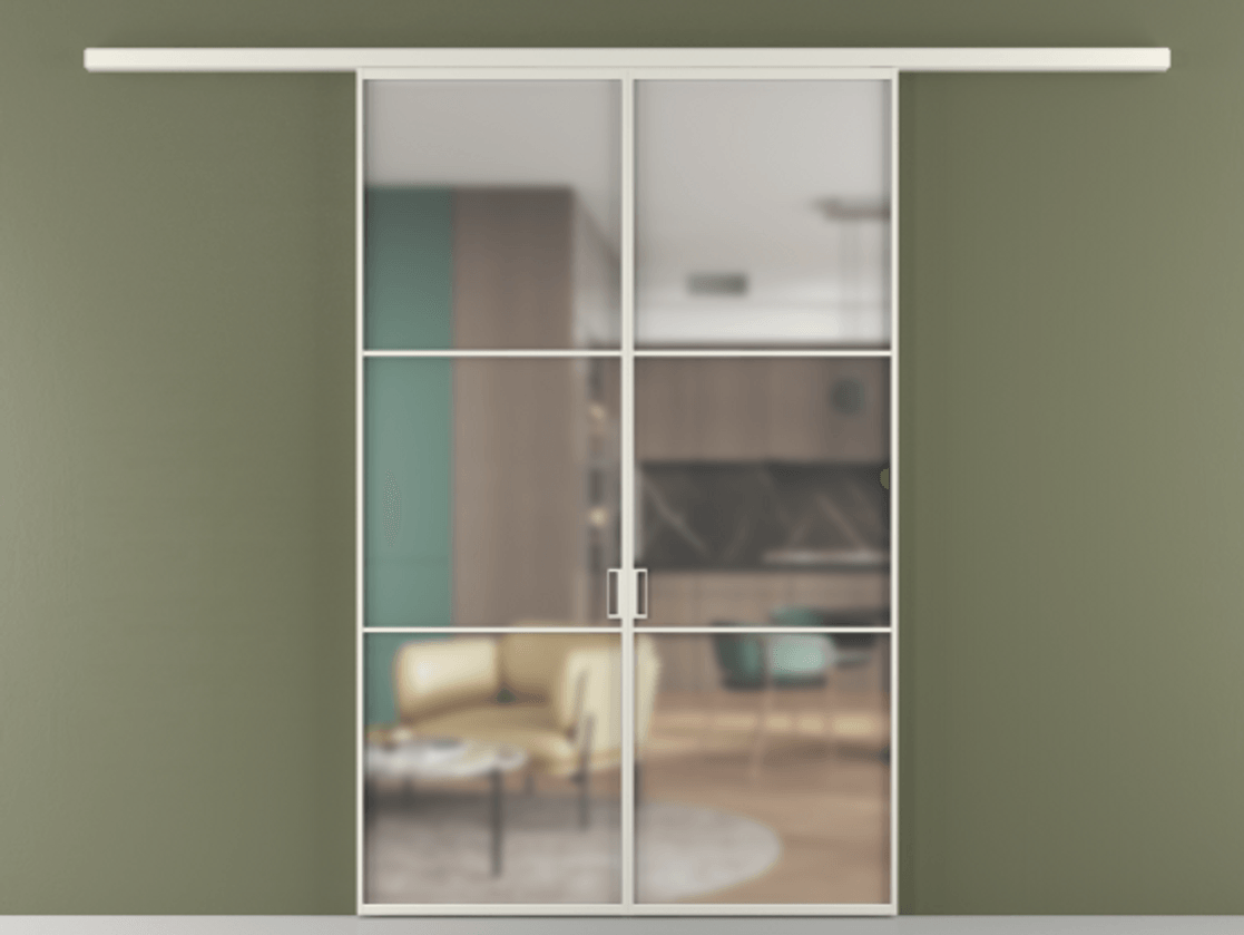 Перегородка Формато вдоль стены 2 створки АЛПР 040.03 Алюминий Белый Сатинированное стекло "Мателюкс Кристал Вижн", калёное, матовое, каленое 6 мм. Скрытый короб БЕЛ Цена 228690 ₽ 1. Полотно 2 шт. (800/2100 мм)
2. Комплект установки раздвижной системы
3. Базовый комплект фурнитуры
4.Ручка Рондо. Фабрика дверей Волховец 8 (800) 551 43 19 Перегородка Формато вдоль стены 2 створки АЛПР 040.03 Алюминий Белый Сатинированное стекло "Мателюкс Кристал Вижн", калёное, матовое, каленое 6 мм Цена 228690 ₽ | Volhovec