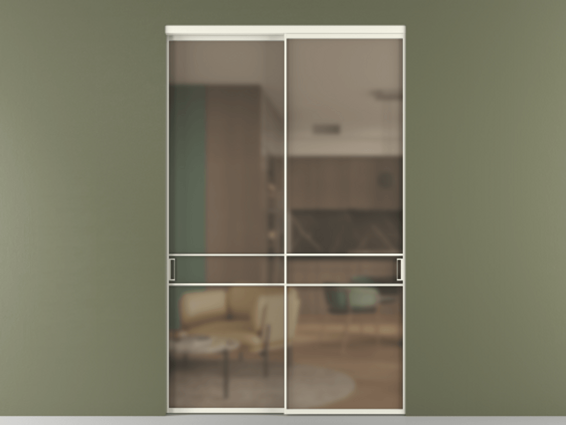 Перегородка Формато внутри проёма 2 створки АЛПР 040.02 Алюминий жемчужный Сатинированное бронзовое стекло, триплекс. Цена 475490 ₽ 1. Полотно 2 шт. (800/2100 мм)
2. Комплект установки раздвижной системы
3. Базовый комплект фурнитуры
4.Ручка Рондо. Фабрика дверей Волховец 8 (800) 551 43 19 Перегородка Формато внутри проёма 2 створки АЛПР 040.02 Алюминий жемчужный Сатинированное бронзовое стекло, триплекс Цена 475490 ₽ | Volhovec