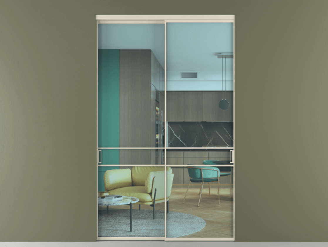 Перегородка Формато внутри проёма 2 створки АЛПР 040.02 Алюминий бежево-серый Прозрачное голубое стекло, триплекс. Цена 475490 ₽ 1. Полотно 2 шт. (800/2100 мм)
2. Комплект установки раздвижной системы
3. Базовый комплект фурнитуры
4.Ручка Рондо. Фабрика дверей Волховец 8 (800) 551 43 19 Перегородка Формато внутри проёма 2 створки АЛПР 040.02 Алюминий бежево-серый Прозрачное голубое стекло, триплекс Цена 475490 ₽ | Volhovec