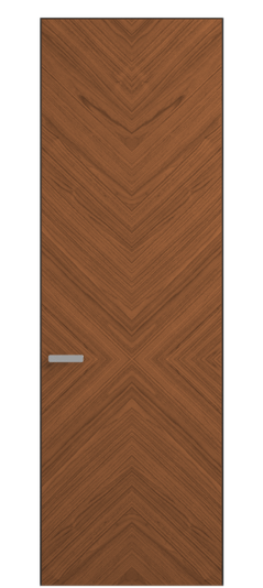 Межкомнатная дверь 0205 ОМДМР. Цвет Орех медный матовый. Материал Радиальный шпон Naturwood. Коллекция Rift. Фото. Дверь межкомнатная 0205 ОМДМР. Цвет Орех медный матовый. Материал Радиальный шпон Naturwood. Коллекция Rift. Картинка.