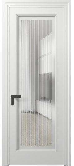 Межкомнатная дверь 8300 МБЛ Сатин с гравировкой Rocca. Цвет Матовый белоснежный. Материал Гладкая эмаль. Коллекция Rocca. Фото. Дверь межкомнатная 8300 МБЛ Сатин с гравировкой Rocca. Цвет Матовый белоснежный. Материал Гладкая эмаль. Коллекция Rocca. Картинка.