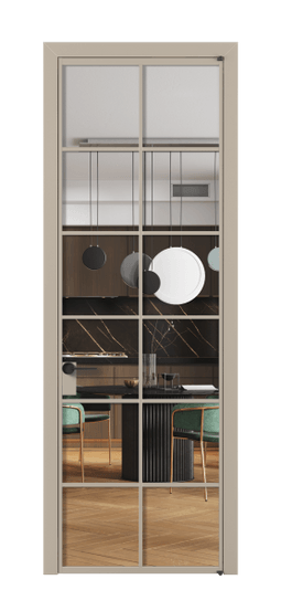 Межкомнатная дверь АЛПЛ040.05 Crystalvision АБСК. Цвет Алюминий бисквитный. Материал Алюминий в эмали. Коллекция Формато. Фото. Дверь межкомнатная АЛПЛ040.05 Crystalvision АБСК. Цвет Алюминий бисквитный. Материал Алюминий в эмали. Коллекция Формато. Картинка.