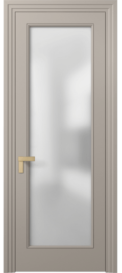Дверь межкомнатная 8300 МБСК Сатин. Цвет Матовый бисквитный. Материал Гладкая эмаль. Коллекция Rocca. Картинка.