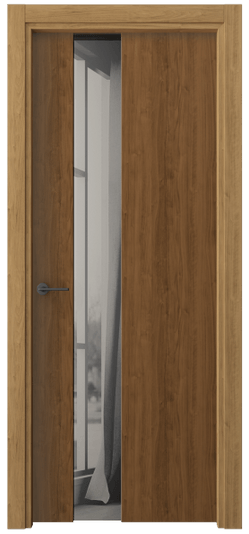 Межкомнатная дверь 4224 ЛОР ДВ ЗЕР СЕР. Цвет Лесной орех. Материал Ламинатин. Коллекция Freedom. Фото. Дверь межкомнатная 4224 ЛОР ДВ ЗЕР СЕР. Цвет Лесной орех. Материал Ламинатин. Коллекция Freedom. Картинка.