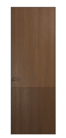 Дверь межкомнатная 8204 ДКШ.М. Цвет Дуб каштановый матовый. Материал Массив дуба матовый. Коллекция Вельвет. Картинка.