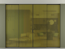 Перегородка Formato внутри проёма скрытое крепление в потолок 4 створки