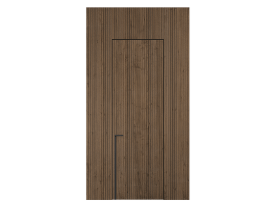 Панели для отделки стен Стеновая панель Фрезерованные Орех умбра матовый. Цвет Орех умбра матовый. Материал Шпон Naturwood. Коллекция Фрезерованные. Картинка.