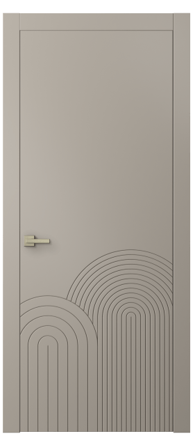 Дверь межкомнатная АКП 8059 МБСК Матовый бисквитный. Цвет Матовый бисквитный. Материал Гладкая эмаль. Коллекция Linea. Картинка.