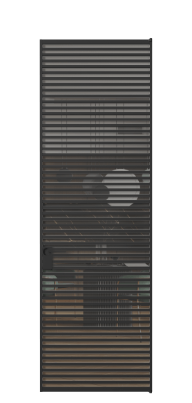 Межкомнатная дверь АЛПЛ040.06 Серый триплекс ЧЕР. Цвет Алюминий Черный. Материал Алюминий. Коллекция Формато. Фото. Дверь межкомнатная АЛПЛ040.06 Серый триплекс ЧЕР. Цвет Алюминий Черный. Материал Алюминий. Коллекция Формато. Картинка.