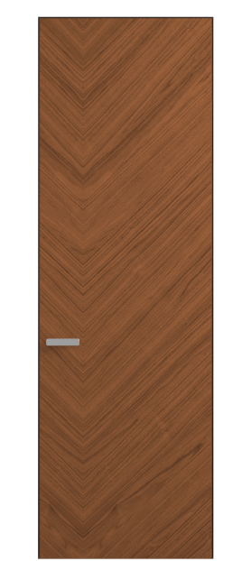 Дверь межкомнатная АКП 0201 ОМДМР Орех медный матовый. Цвет Орех медный матовый рифт. Материал Радиальный шпон НатурВуд. Коллекция Рифт. Картинка.